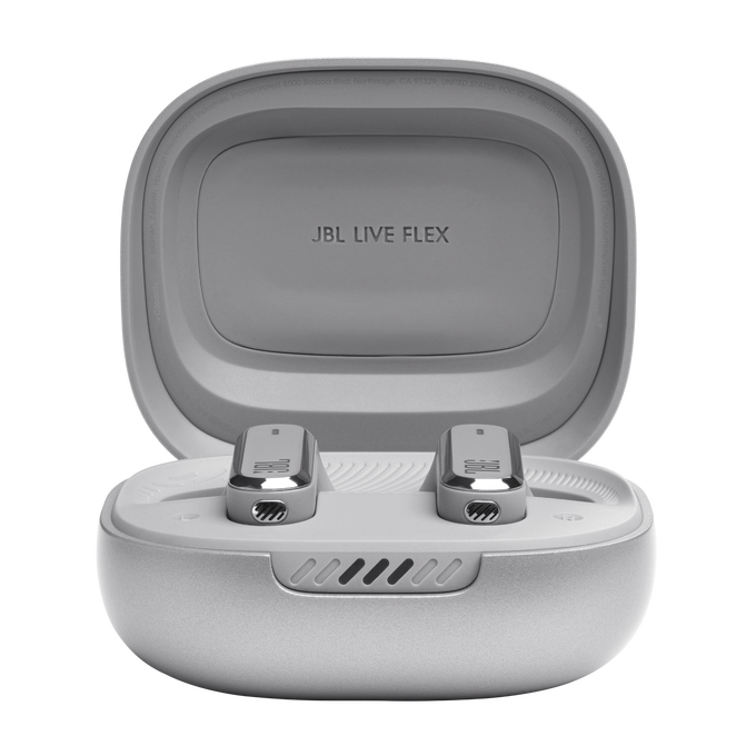 JBL Live Flex - Silver - True wireless Noise Cancelling earbuds - Detailshot 1 image number null